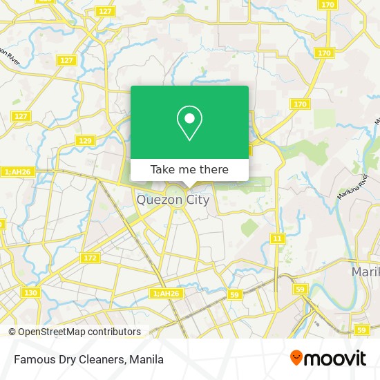 Famous Dry Cleaners map