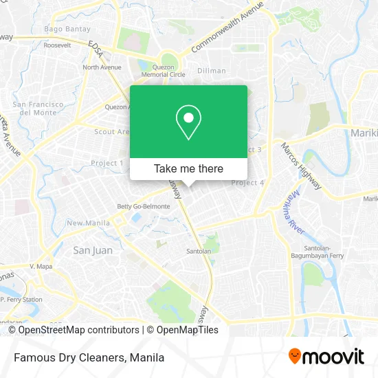 Famous Dry Cleaners map
