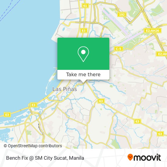 Bench Fix @ SM City Sucat map