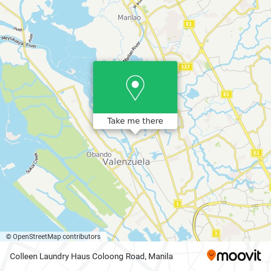 Colleen Laundry Haus Coloong Road map