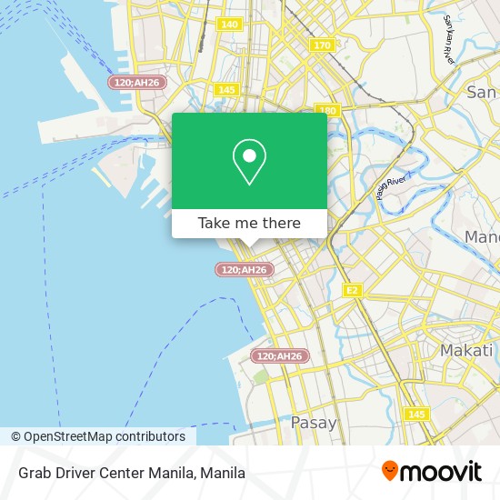 Grab Driver Center Manila map