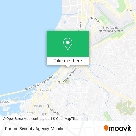 Puritan Security Agency map