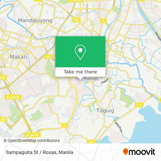 Sampaguita St / Rosas map