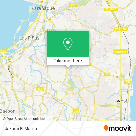 Jakarta B map