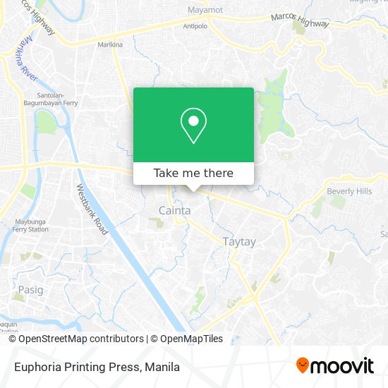 Euphoria Printing Press map