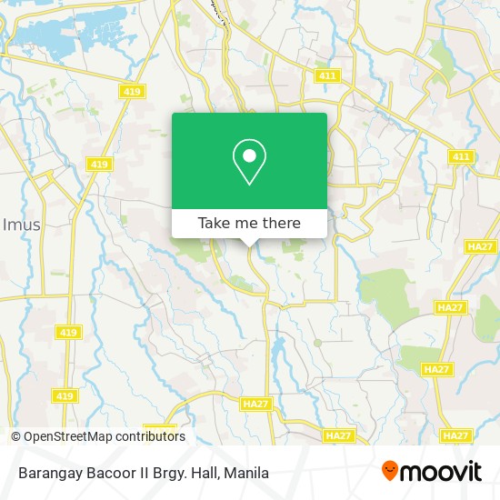 Barangay Bacoor II Brgy. Hall map