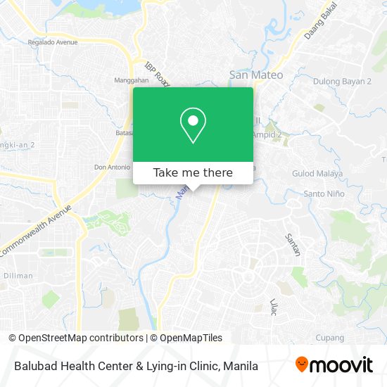 Balubad Health Center & Lying-in Clinic map