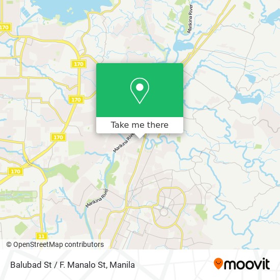 Balubad St / F. Manalo St map