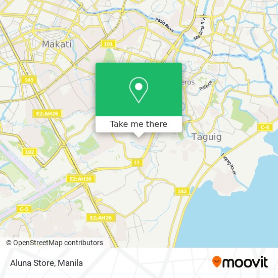 Aluna Store map