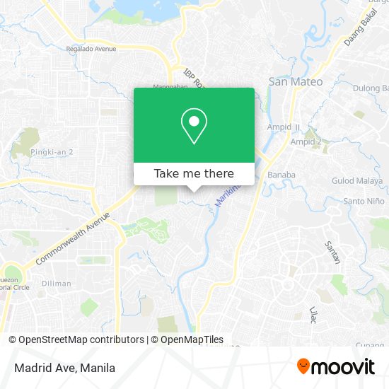 Madrid Ave map