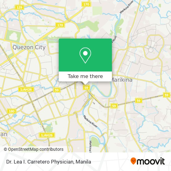 Dr. Lea I. Carretero Physician map