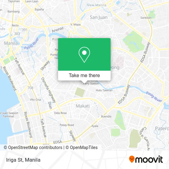 Iriga St map
