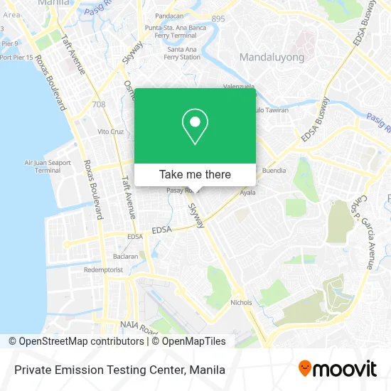 Private Emission Testing Center map