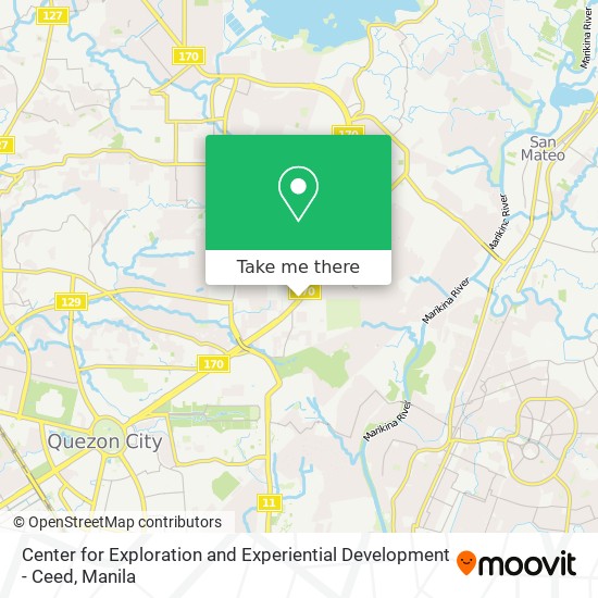 Center for Exploration and Experiential Development - Ceed map