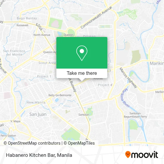 Habanero Kitchen Bar map