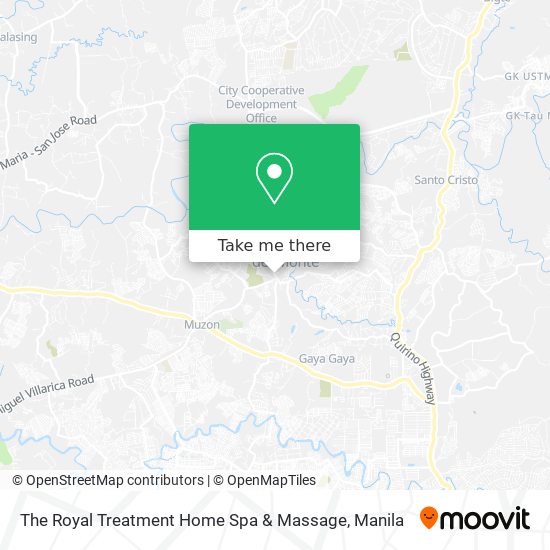 The Royal Treatment Home Spa & Massage map