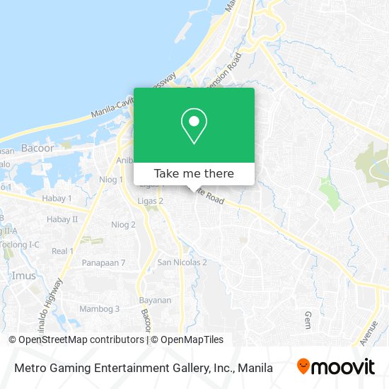 Metro Gaming Entertainment Gallery, Inc. map