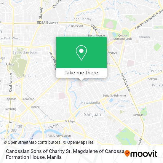 Canossian Sons of Charity St. Magdalene of Canossa Formation House map