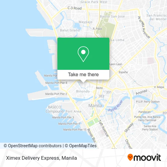 Ximex Delivery Express map