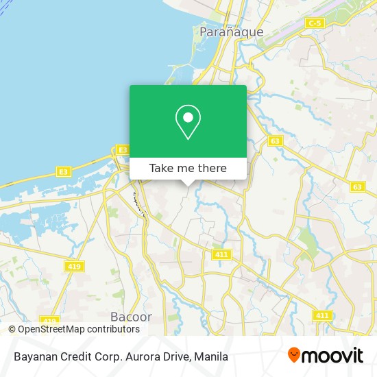 Bayanan Credit Corp. Aurora Drive map