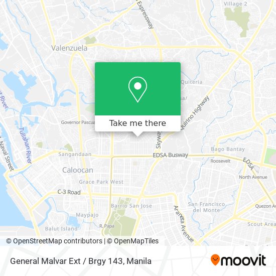 General Malvar Ext / Brgy 143 map