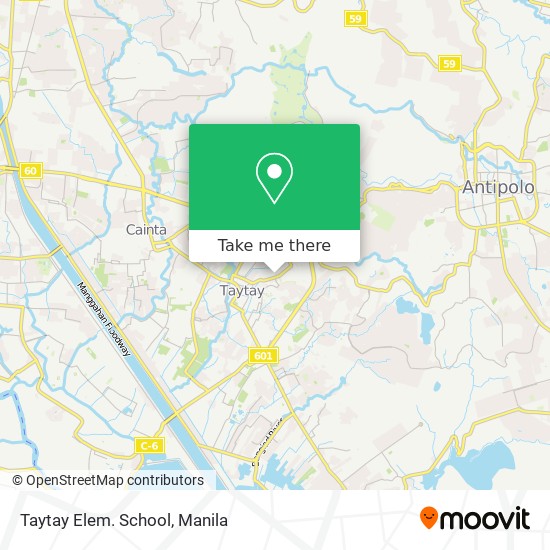 Taytay Elem. School map