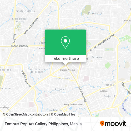 Famous Pop Art Gallery Philippines map