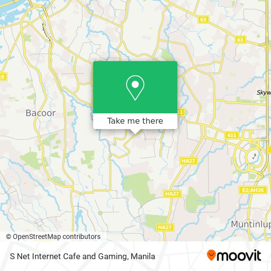 S Net Internet Cafe and Gaming map