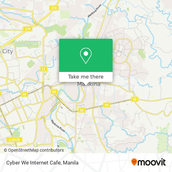 Cyber We Internet Cafe map