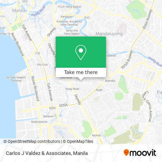Carlos J Valdez & Associates map