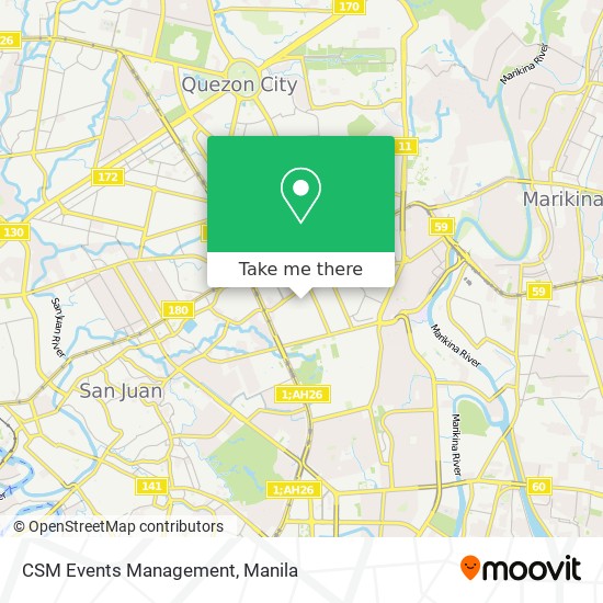 CSM Events Management map