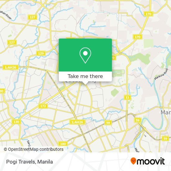 Pogi Travels map