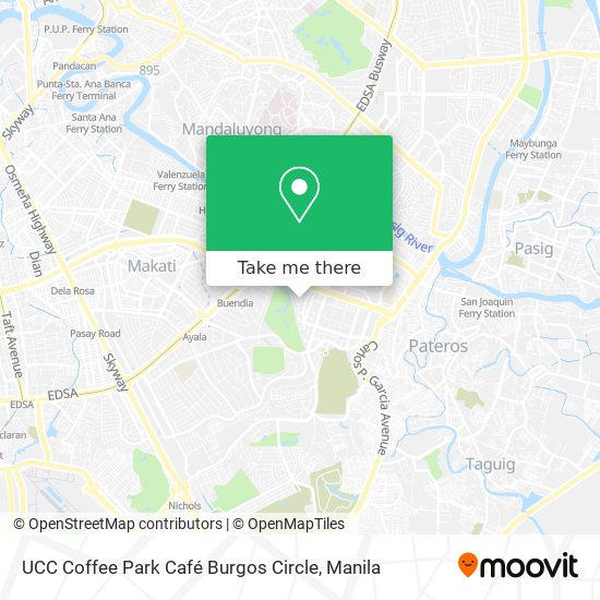 UCC Coffee Park Café Burgos Circle map