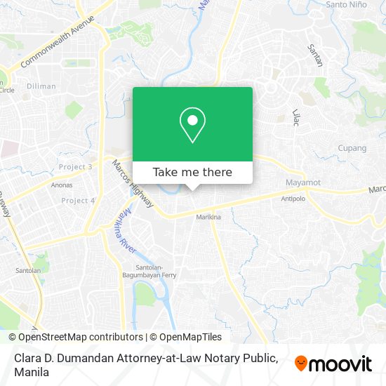 Clara D. Dumandan Attorney-at-Law Notary Public map