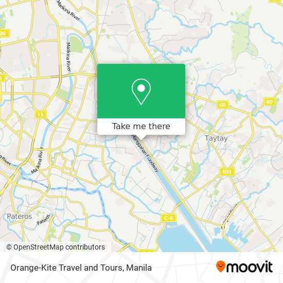 Orange-Kite Travel and Tours map
