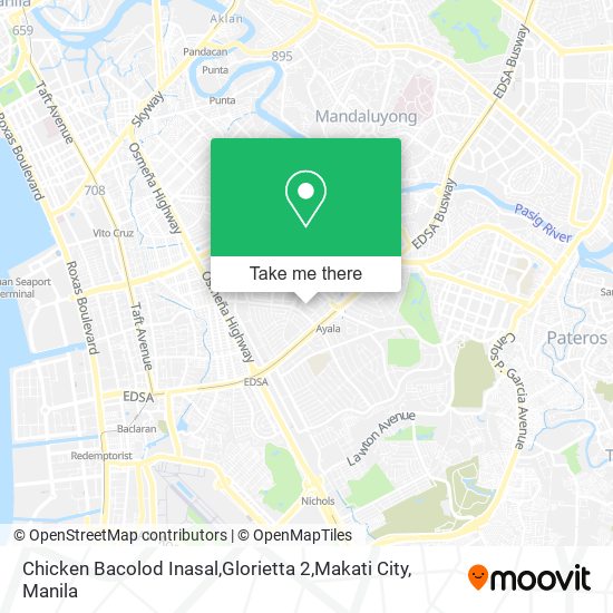 Chicken Bacolod Inasal,Glorietta 2,Makati City map