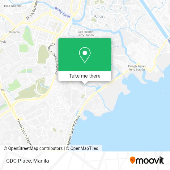 GDC Place map