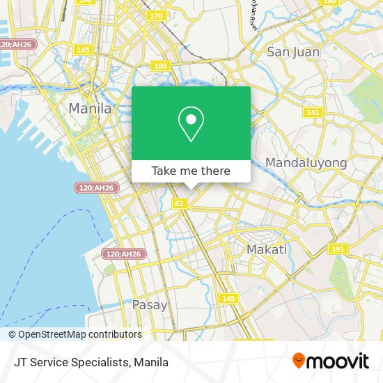 JT Service Specialists map
