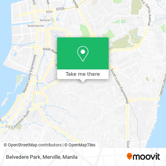 Belvedere Park, Merville map