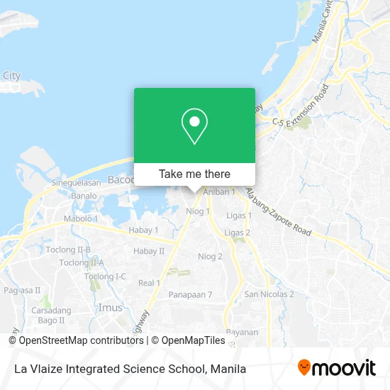 La Vlaize Integrated Science School map