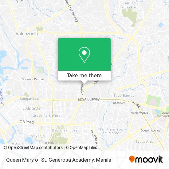 Queen Mary of St. Generosa Academy map