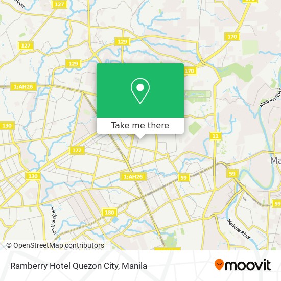 Ramberry Hotel Quezon City map