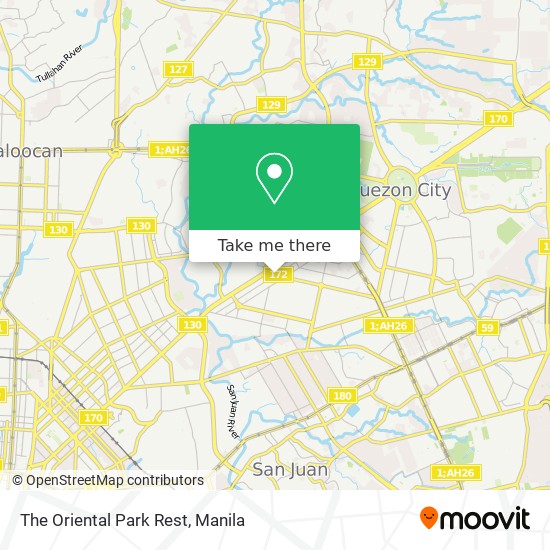 The Oriental Park Rest map