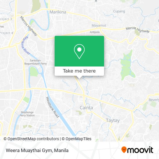 Weera Muaythai Gym map