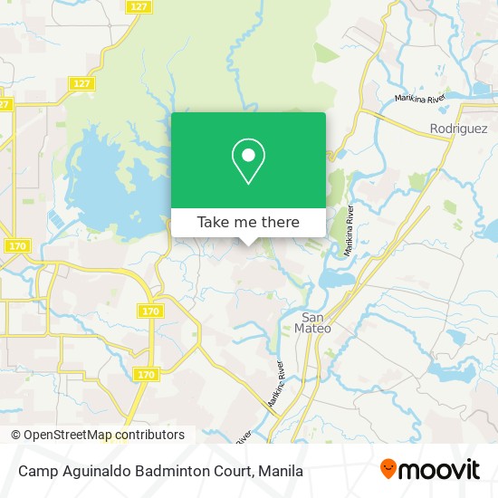 Camp Aguinaldo Badminton Court map