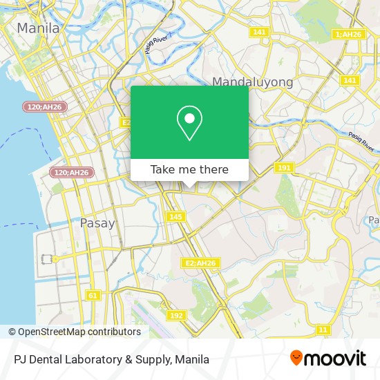 PJ Dental Laboratory & Supply map