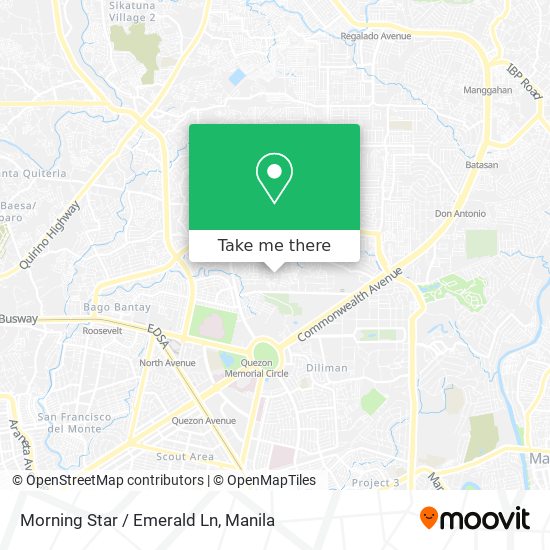 Morning Star / Emerald Ln map