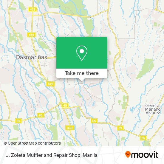 J. Zoleta Muffler and Repair Shop map