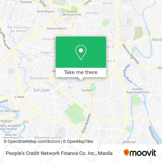 People's Credit Network Finance Co. Inc. map