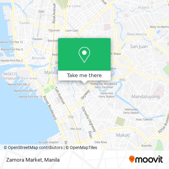 Zamora Market map